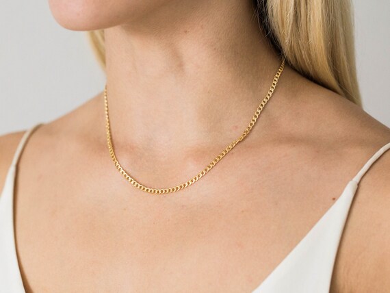 Thick Gold Chain Necklace 14k Filled - 14k Gold Chain And Pendant Thick Gold Chain Necklace 14k Filled - 14k Gold Chain And Pendant
