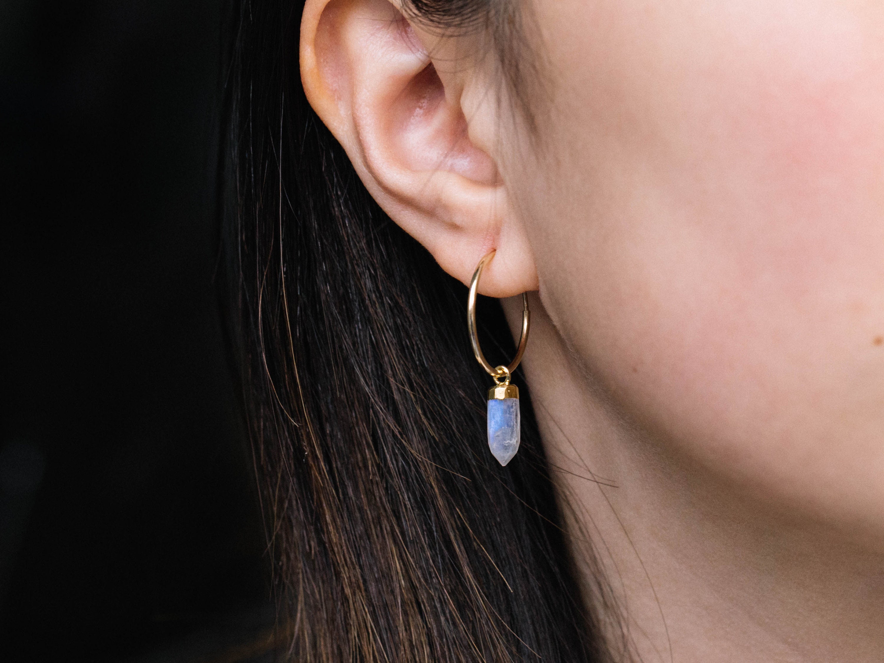 14K gold filled earrings with Rainbow Moonstone drops gold filled earrings birthstone moonstone earrings mootstone drops.