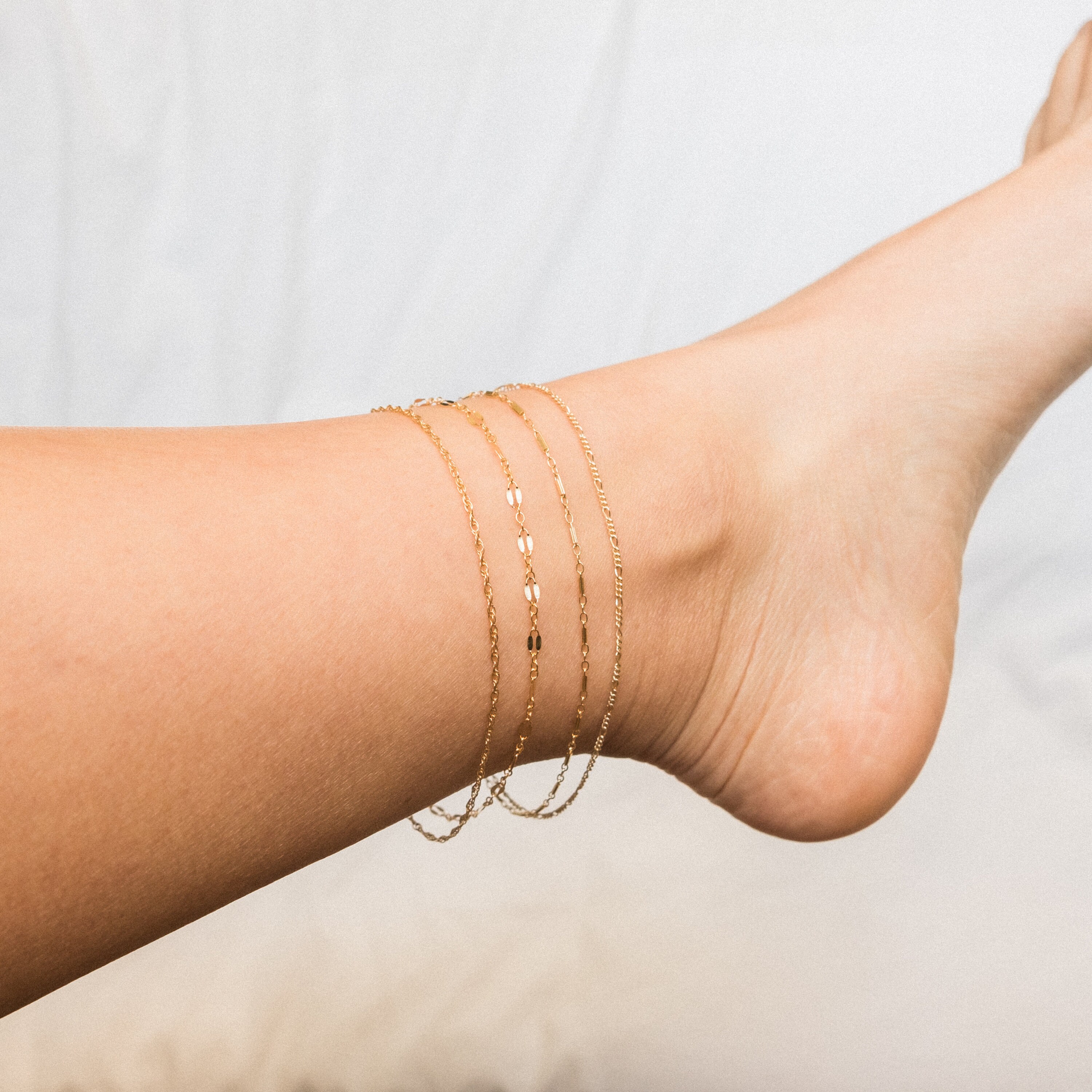 Dainty Gold Anklet / Delicate Anklet Chain / Simple Silver Etsy