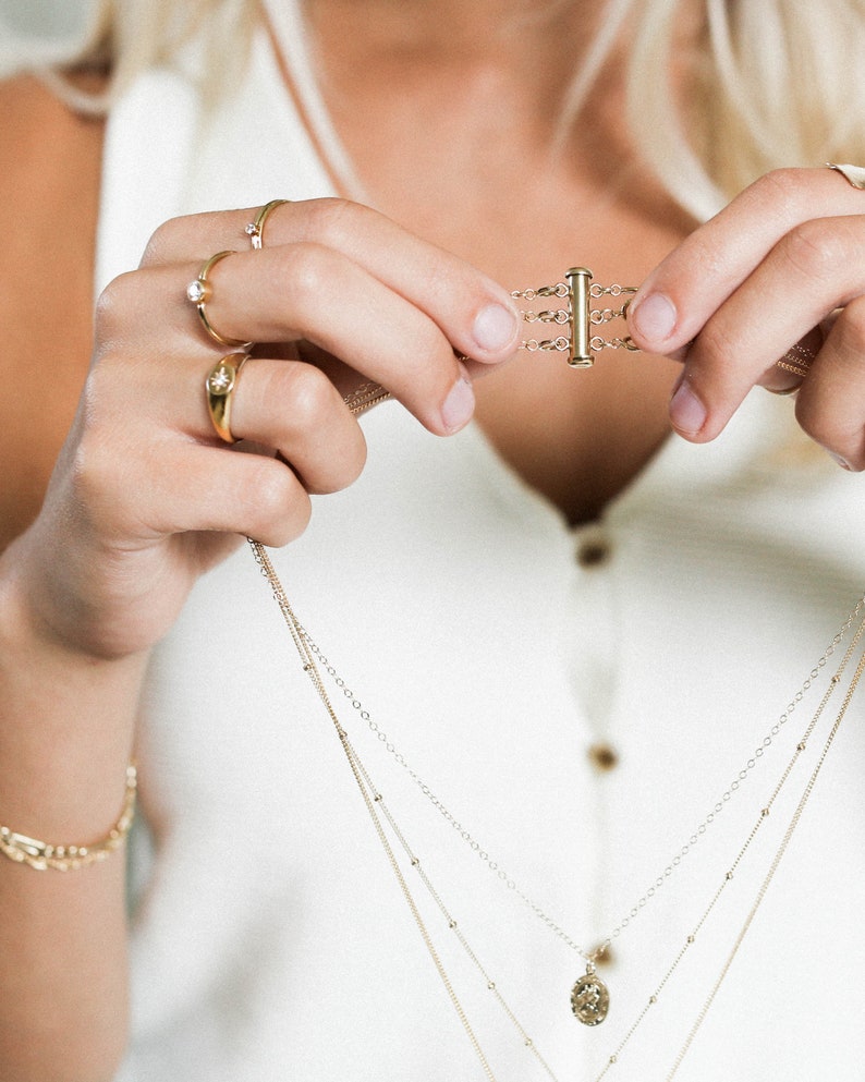 Layered Necklace Detangler / Layering Necklace Spacer / Multi Etsy