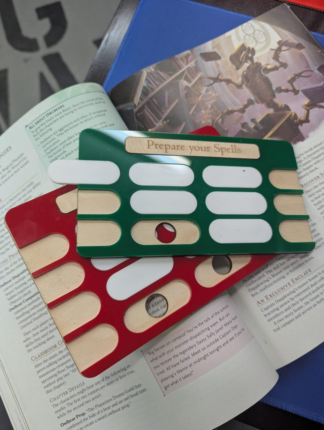 Daily Spell Preparation Tracker for DND With Removable Tabs. Dungeons ...