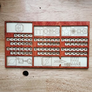 Handmade Standard Terraforming Mars Player Boards, Laser Cut and Stained. Packs of 1, 2, & 5 (unofficial product)