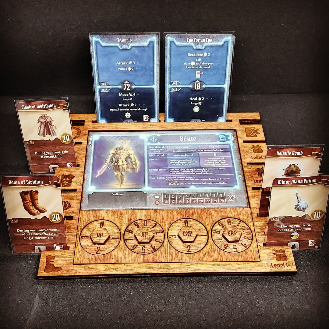 Handmade Ultimate Lasercut Gloomhaven Frosthaven Dashboards works for