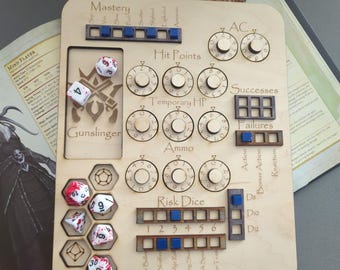 Ultimate Deluxe Gunslinger Organizer Board for 5e dungeons and dragons d&d
