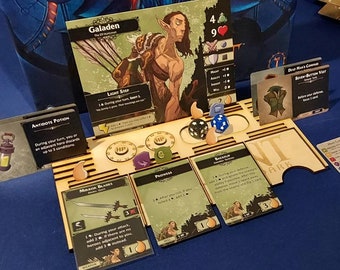 Ultimate Upgraded Player Boards for Descent Legends of the Dark Board Game Wooden Laser Cut