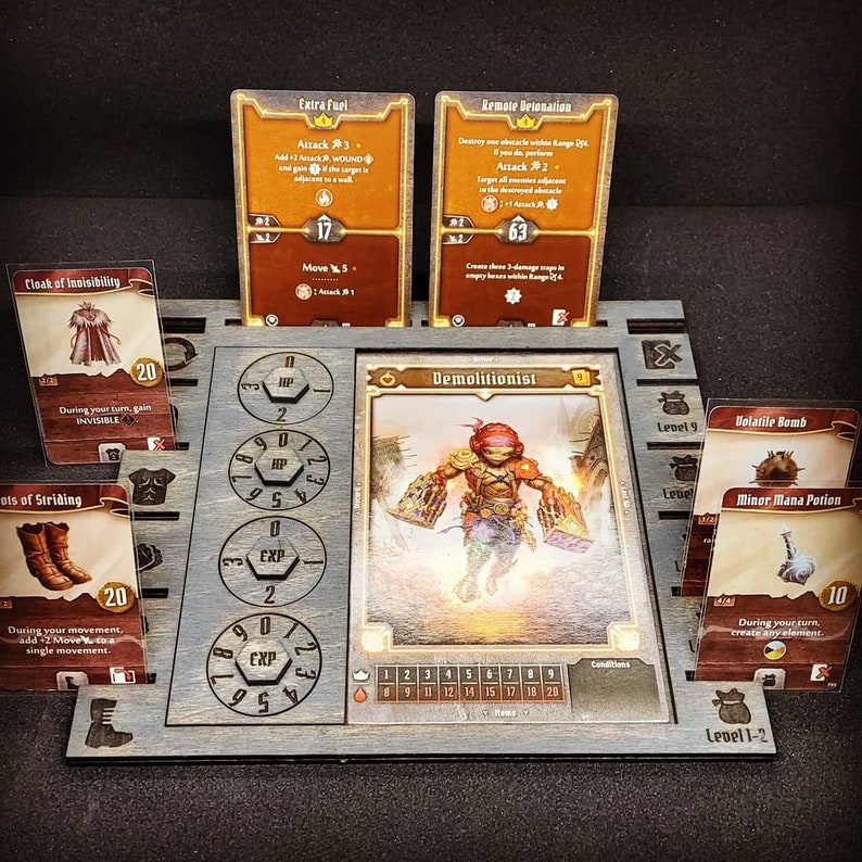 Handmade Ultimate Lasercut Gloomhaven Dashboards works for Etsy