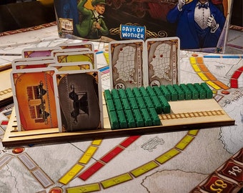 Deluxe Handmade "Coach" Line of Ticket to Ride Player boards, dashboard, wooden