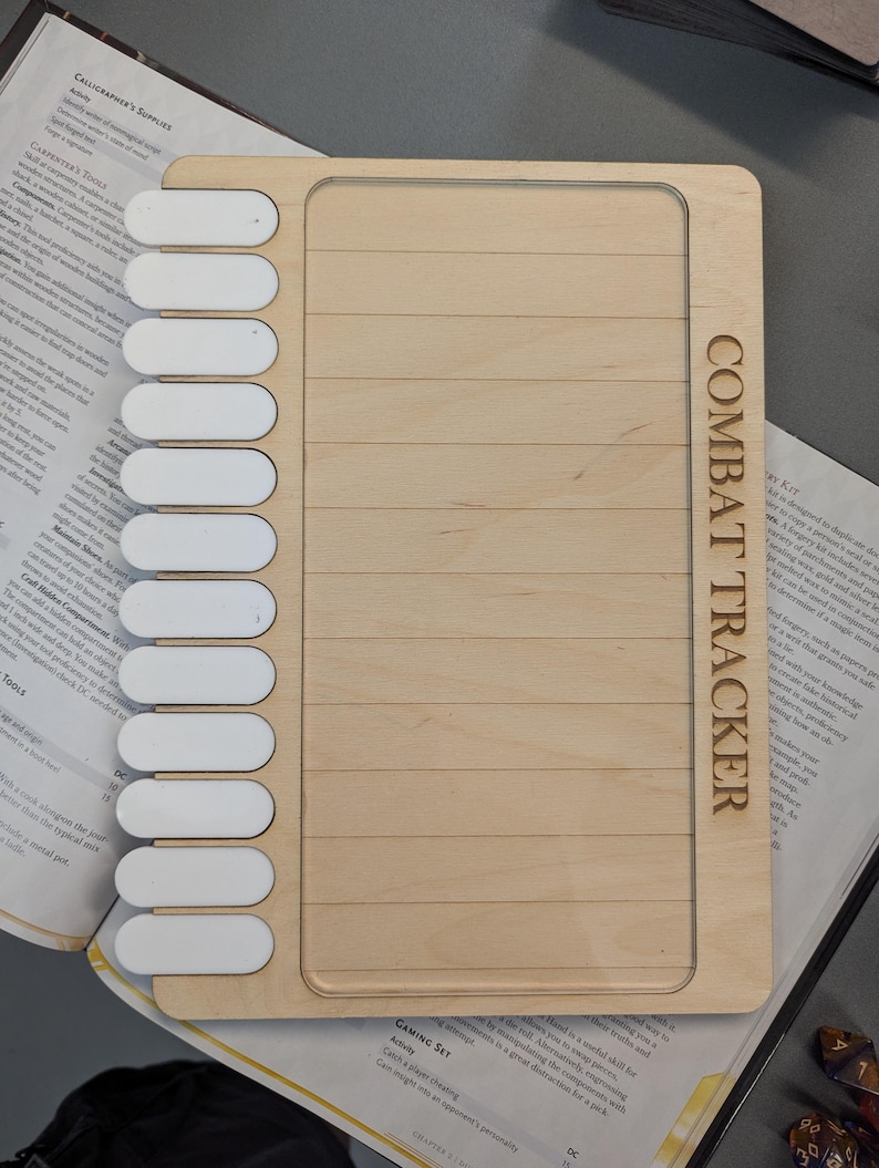 Deluxe Handmade Combat Tracker for Dnd, Dungeons and Dragons ...