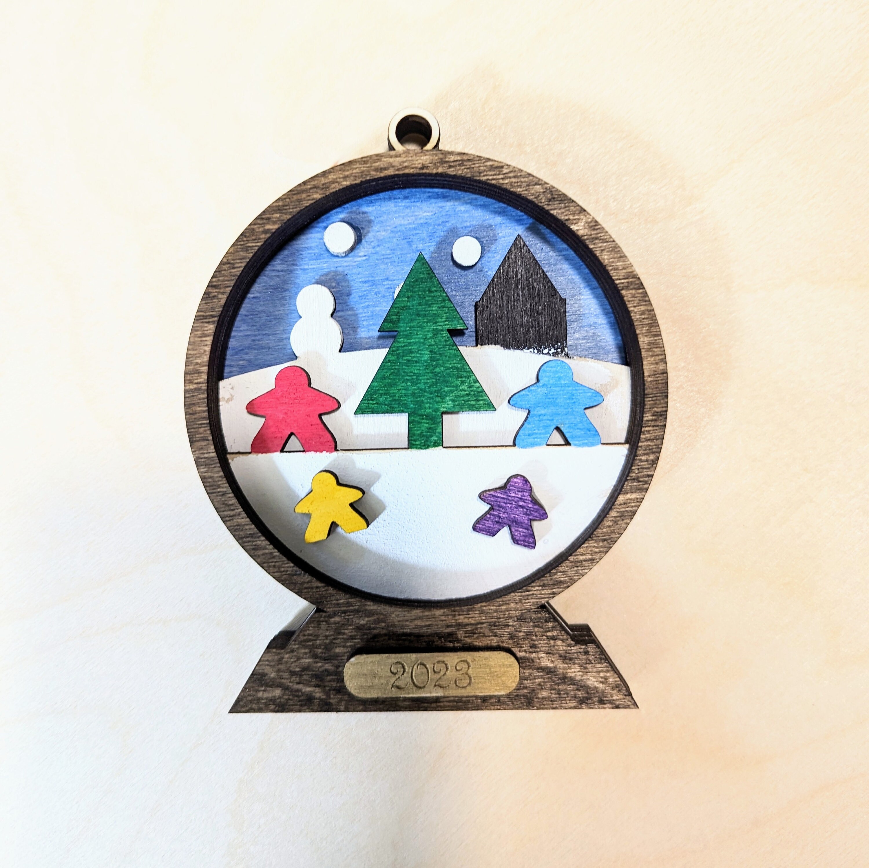 Mupple Meeple Indeed Wooden Ornament Magnet