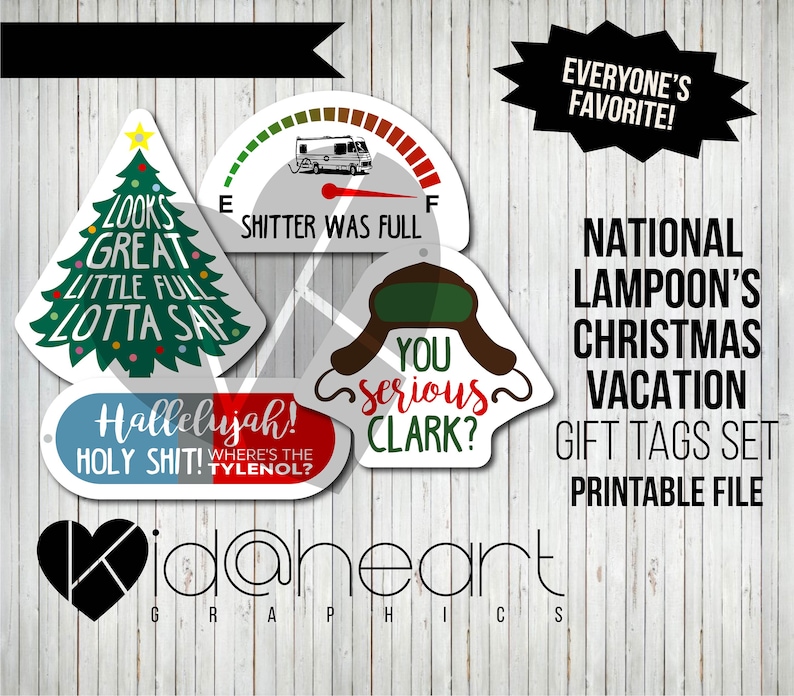 National Lampoon's Christmas Vacation / Gift Tags / Printable File ...