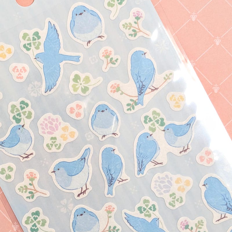 Japanese Birds Stickers - Etsy UK