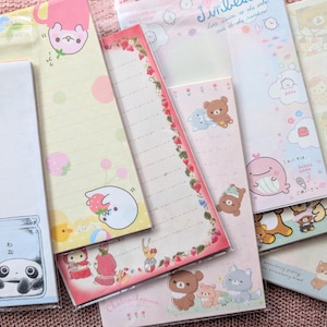 25 Stück SAN-X | Großes Briefpapier Set | 4"x6" | Japanisches Briefpapier |  Brieffreundschaften Snailmail