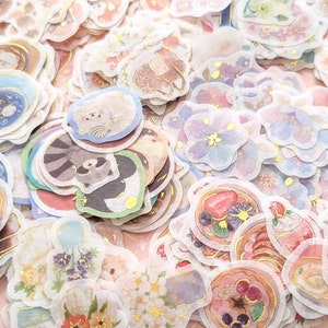 45 pezzi / adesivi misti / BGM / Kawaii giapponesi / Campionatore di adesivi / Autentici dal Giappone / Aggiornamento giugno 2025 - NUOVI DISEGNI!