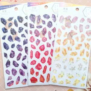 Farbverlaufs Edelstein - Sticker Bogen - MINDWAVE JAPAN - CLEARANCE