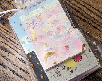 8 Stück | Mini-Notizblöcke (gemischt) | Überraschungstüte | Aus Japan | Niedliche Kawaii-Designs