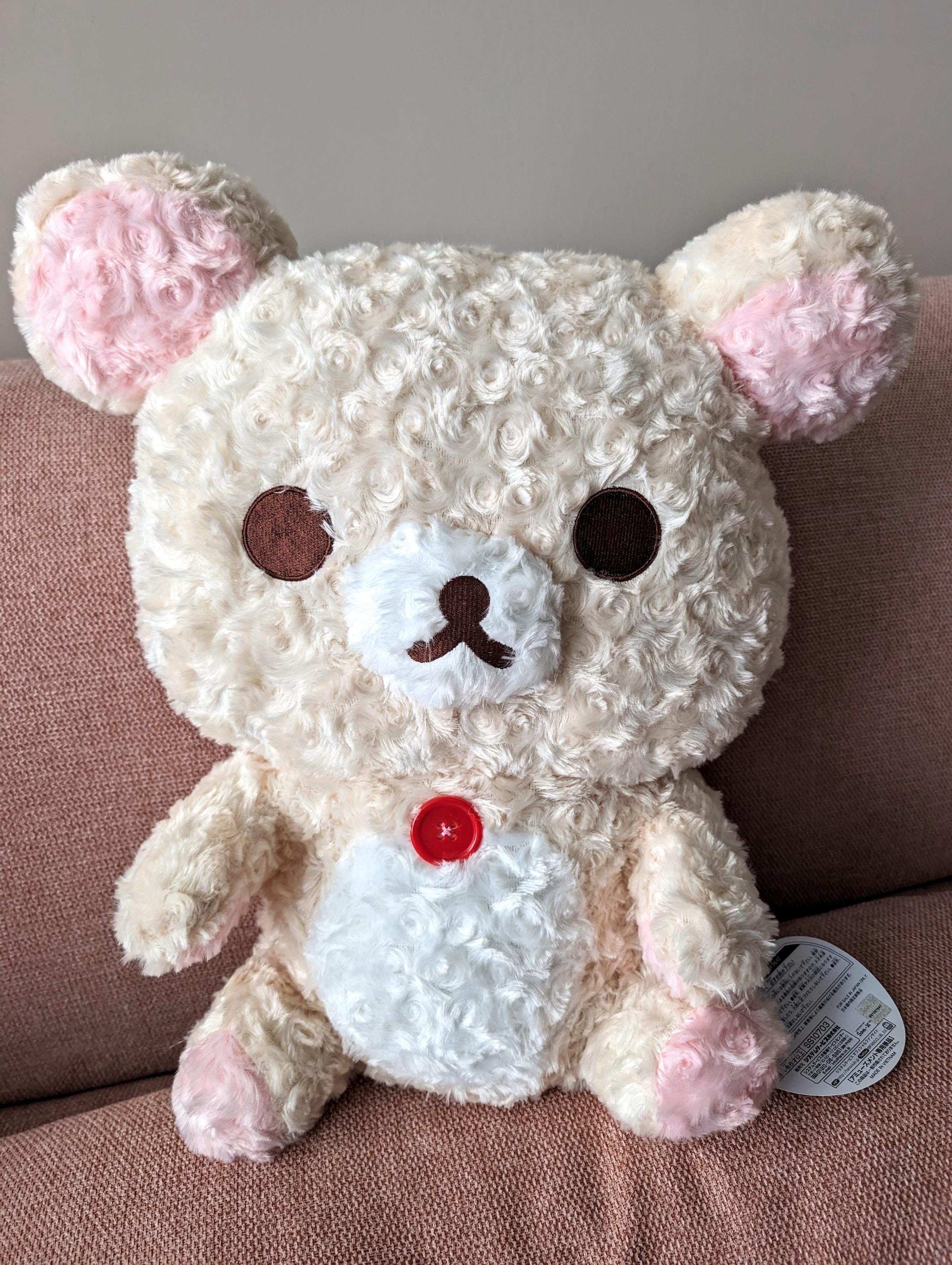 Korilakkuma Rose Fur | XL Premium White Soft Touch | San-x | Plush