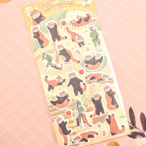 Red Panda Zoo Animals | NB Co | Paper Matte Texture | Pick 1 or Set | From Japan image 9