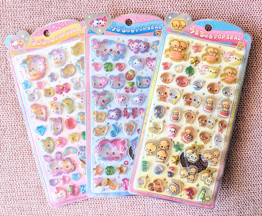 Natto-chan Candy Twins Bunny 3D Sticker| Hard Resin | Vintage CRUX Pop ...