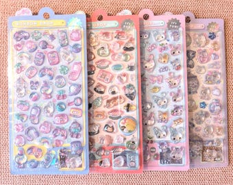 NEW 3D BONBON Sticker Drop Seal | Hard Resin | Q-LIA |  Unique and Kawaii Deco Den Kawaii Girly | Viral Japanese Stickers