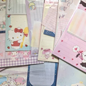 Echantillonneur de papier Sanrio | papier de papeterie japonais | Correspondants Tenir un journal | Bonjour amis chatons