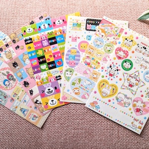 Pick 1 | Sticker Sheet | Vintage Kawaii Japan Designs