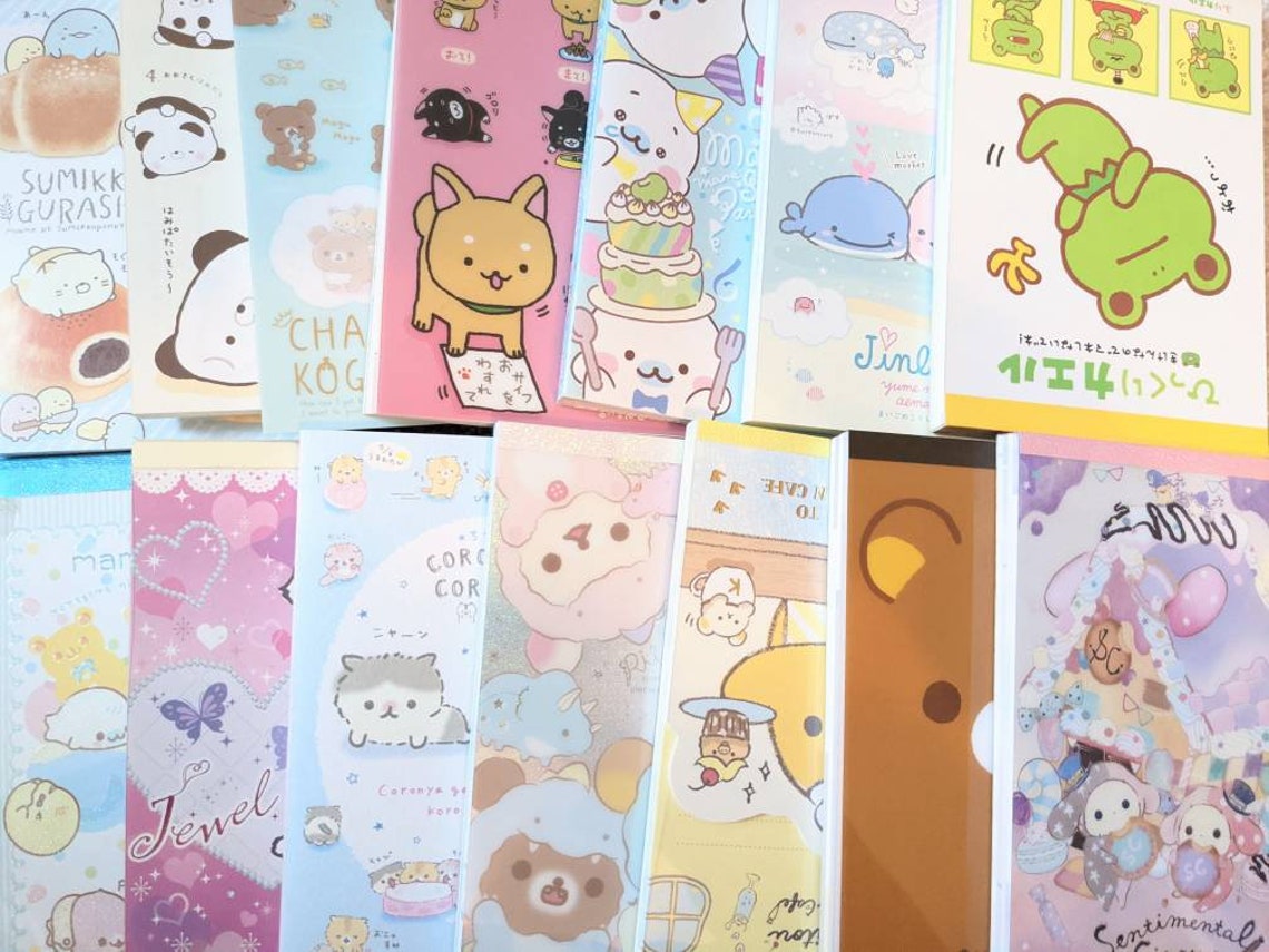 25 Pcs SAN-X | Large Note Paper Sampler Kit | 4