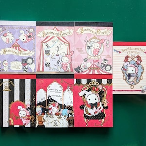 Circo sentimentale 2013 / Kawaii vintage / Mini blocco note / PICK 1 / Blocco note di cancelleria in carta giapponese / LIMITATO