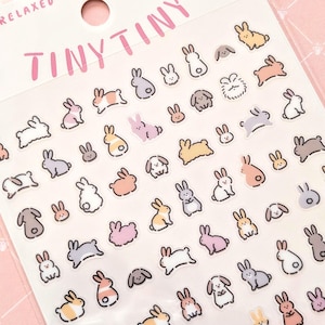 Kanin "Usagi" | Små klistermärken | MINDWAVE JAPAN | Klistermärkesark babyshowerpresent dagbok kawaii djur påsk
