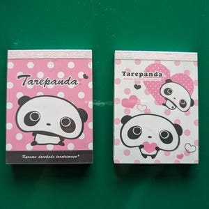 Tarepanda 2008 | Vintage Kawaii | Mini bloco de notas | ESCOLHA 1 | San-X | Dia dos Namorados Rosa | Bloco de notas de papel japonês