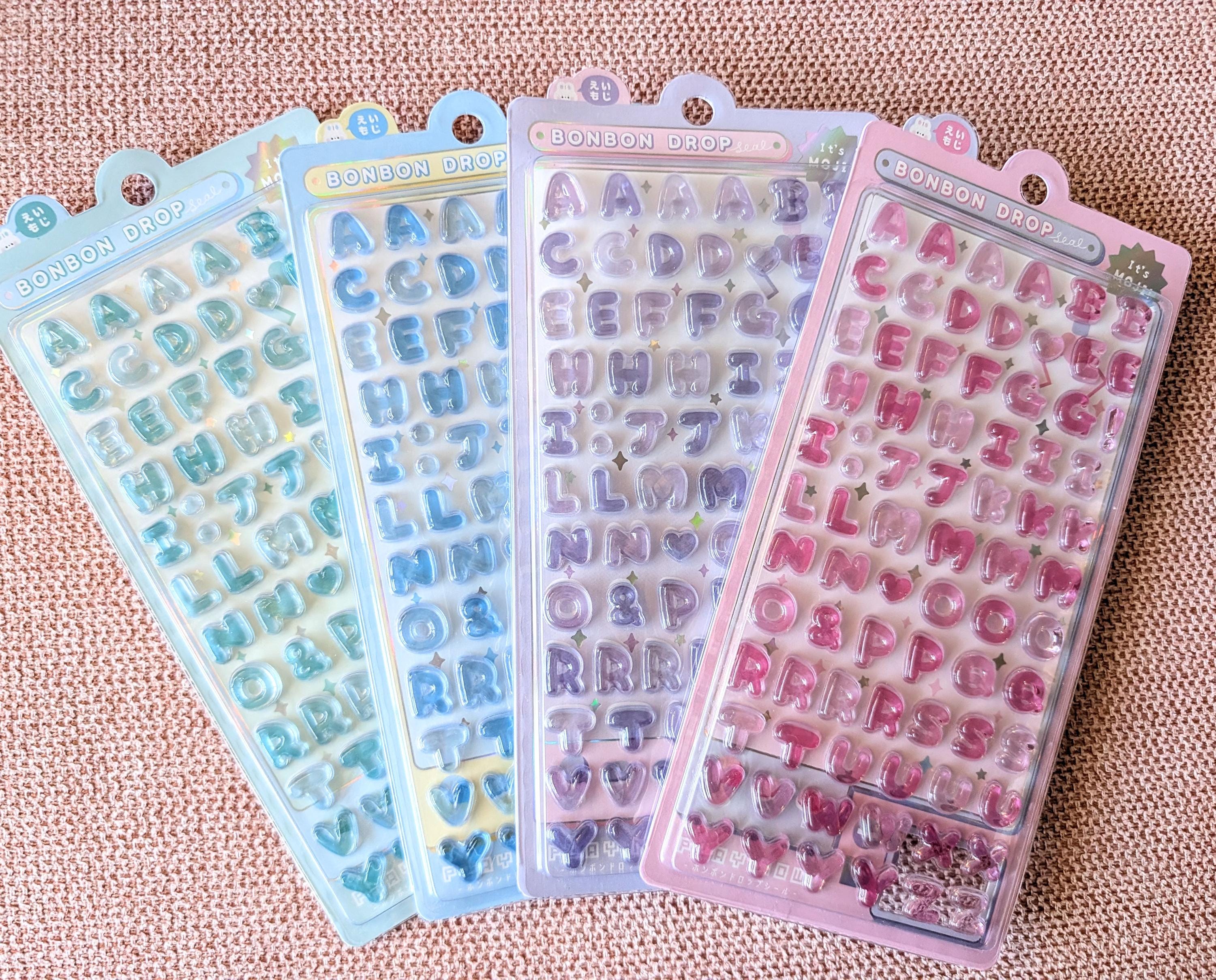 3Dアルファベットステッカー ボンボンドロップ |樹脂 | Q-LIA