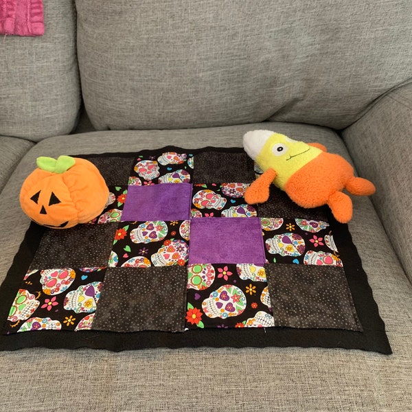 Cat Sugar Skull Blanket Etsy