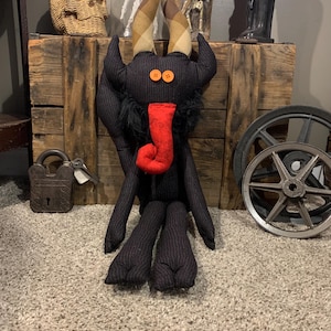 Grande décoration Krampus : Poupée en peluche diable de Noël faite à la main image 8