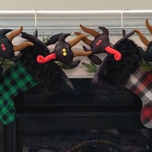 Krampus for Christmas  | Gothic Gift | Christmas Devil | Creepmas | Stocking Stuffer | Rag Doll | Folklore