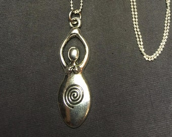 Silver necklace with fertility  pendant  holy land gift