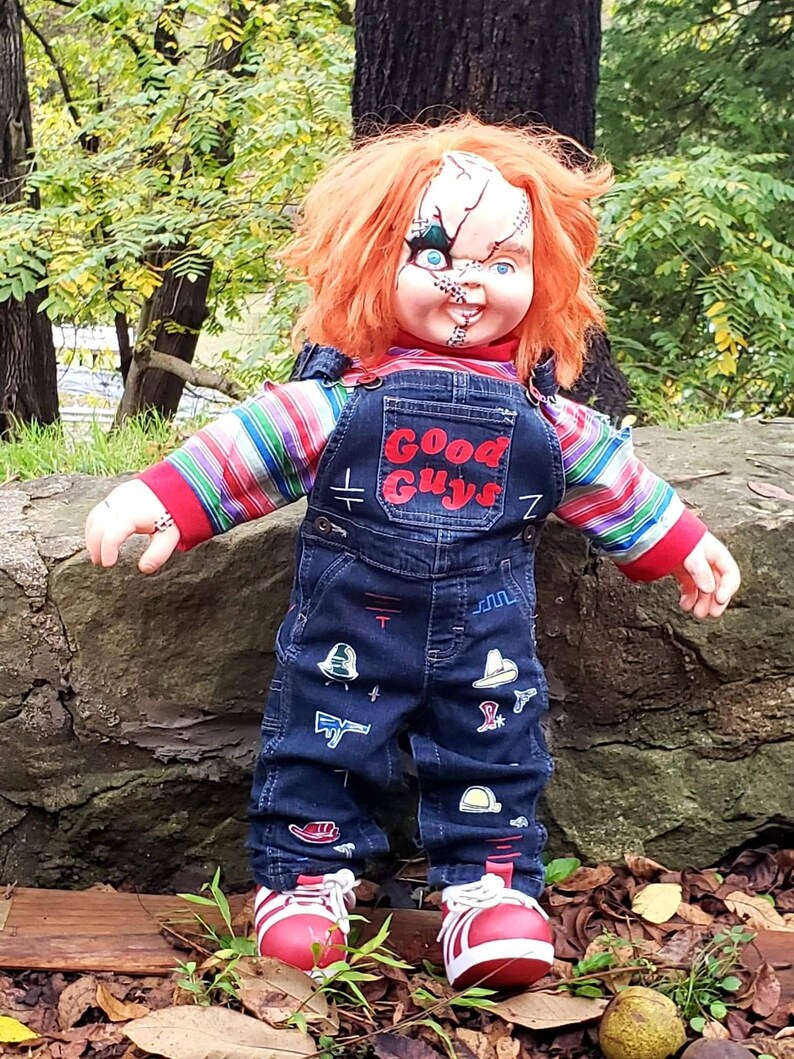 Chucky Costume Baby Toddler Kids Overalls Only Good Guy Etsy