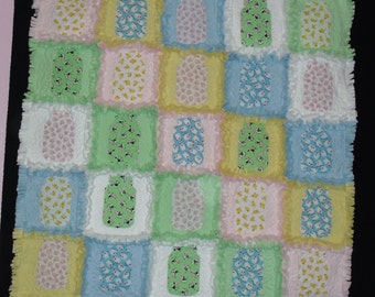 Mason Jar Farm Animal Rag Quilt