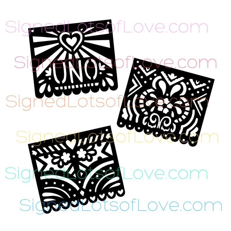Download PAPEL PICADO SVG Cut File Fiesta Party Banner | Etsy