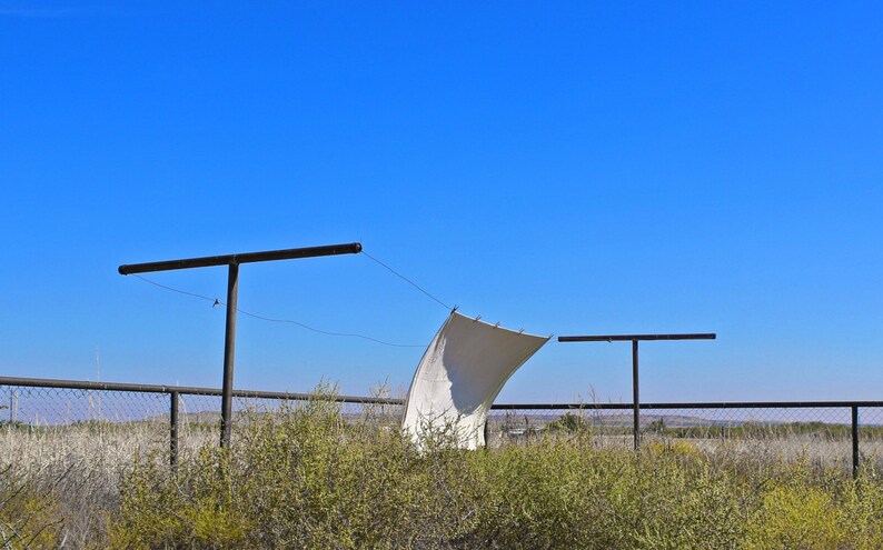 Sheet On Clothesline, colored photograph, wall hanging, fine art, photograph, whimsy photo, photography print, wall art image 1