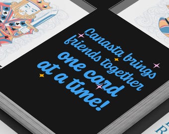 Naipes de canasta, croquet, lazos rosas