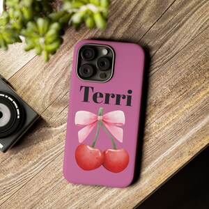 Cherries Tough Case, Custom Phone Cover, Cherries Design, Personalized Phone Case, Phone Accessories