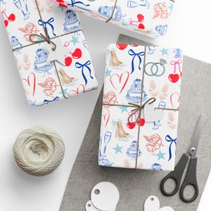 Bridal Wrapping Paper, Wedding Gift Wrap, Bridesmaids Gift Wrap, Bridal Shower Paper, Gift Packaging, Wedding Decor