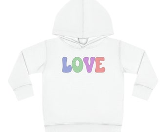 Love Toddler Pullover Fleece Hoodie