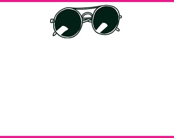 Sunglasses: Flat card with envelope