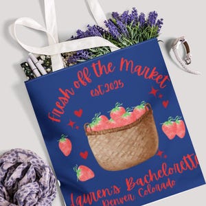 Fresh off the market Tote Bag - Farmers Market Shopping Bag, Eco-Friendly Grocery Tote, Reusable Canvas Bag, Farmers Market Gift, Organic