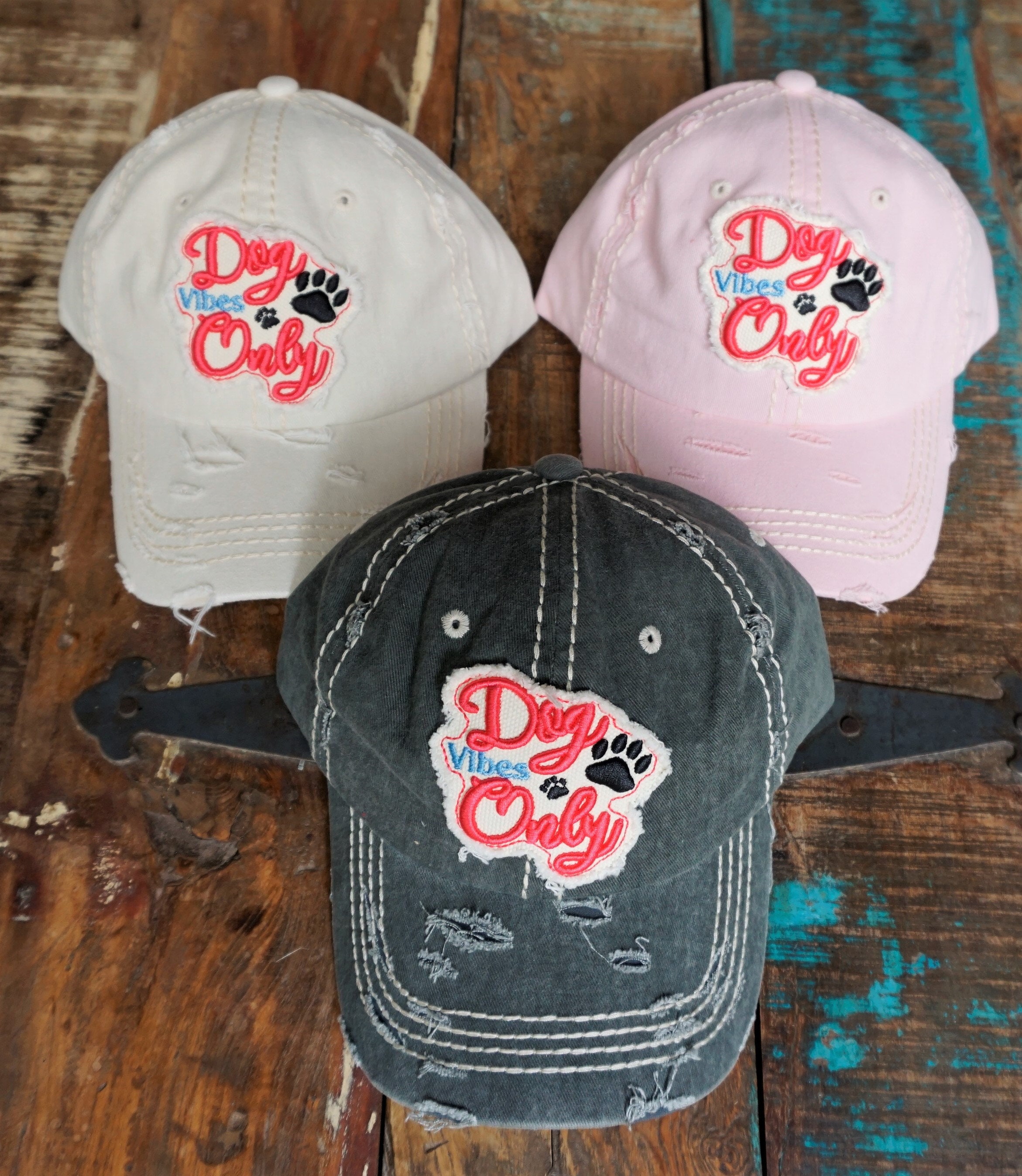 Boho black vintage washed “Dog Vibes only” baseball cap HARRY POTTER christmas at HOGWARTS pajama set x-small main image 4