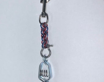Metal Glove Clip: 3 Ring Links Customizable Work Gear