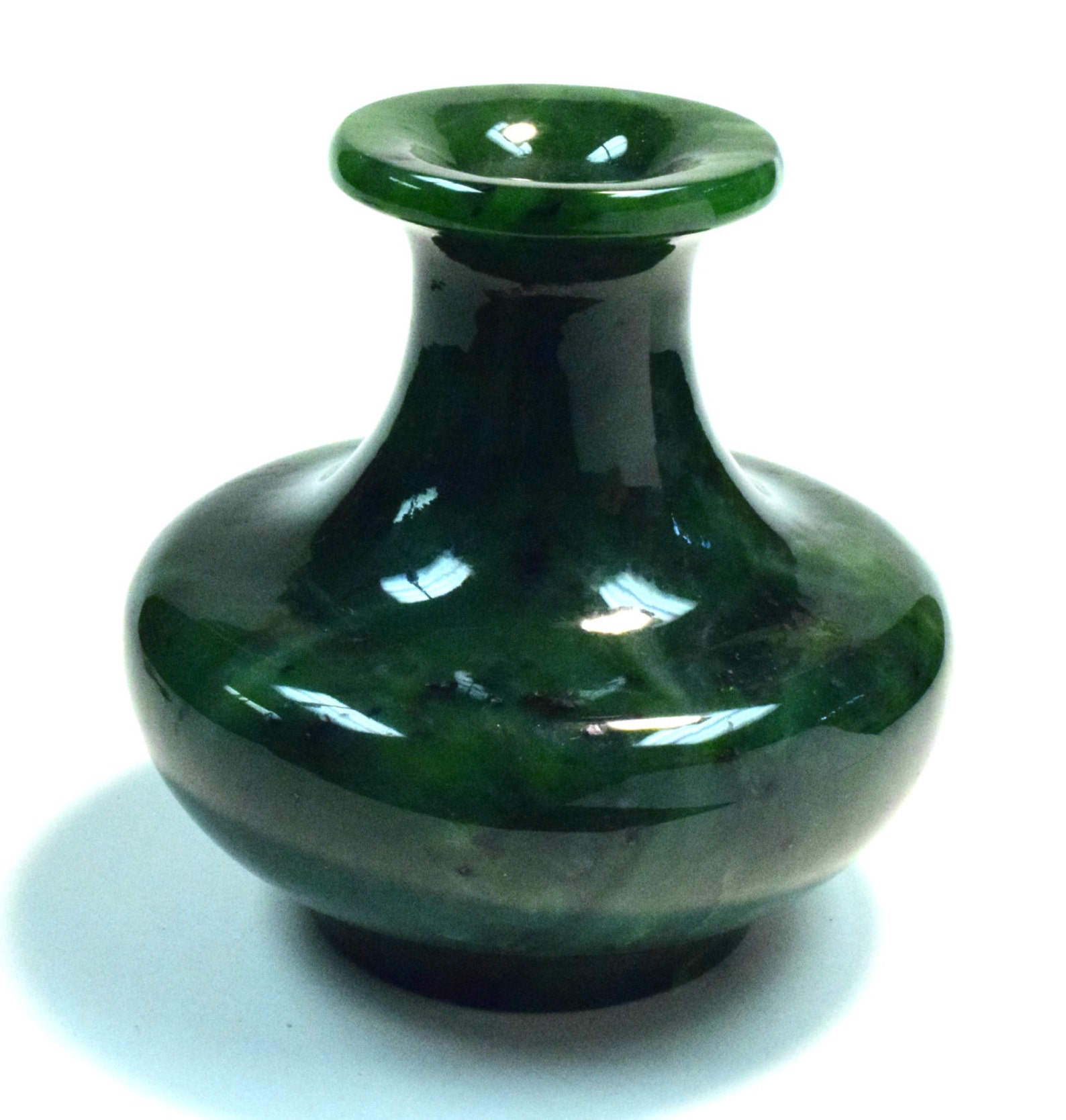 VINTAGE JADE Siberian NEPHRITE Bud Vase Mineral Green 738 Grams C5 Etsy