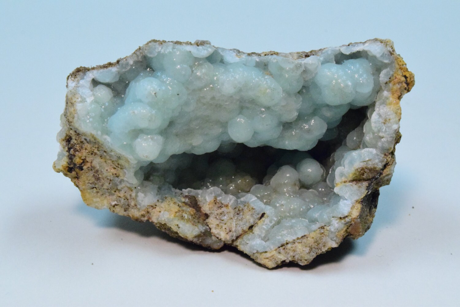 スミソナイト 鉱物標本 ブルー チョワ メキシコ 110グラム MIN10