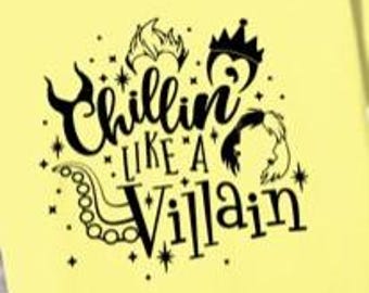 Chillin' like a Villian-Multiple Apparel Styles