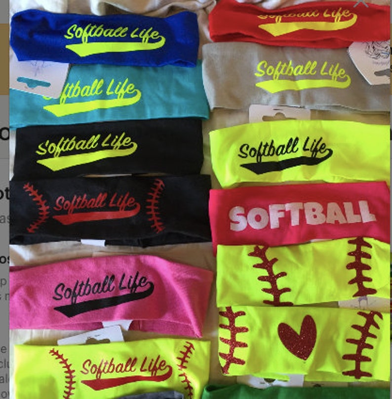 Custom Softball Headbands Etsy